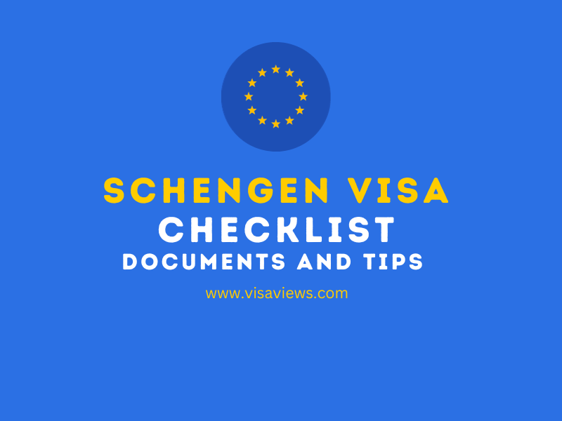 schengen visa check list